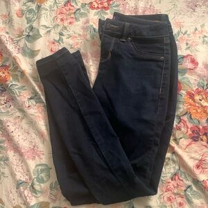 Dark navy blue skinny jeans